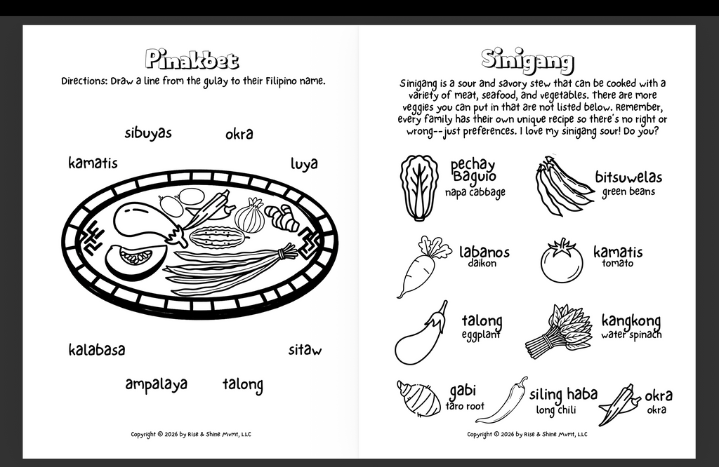 Oh, My Gulay Fruits & Veggies Activity Book